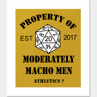 Moderately Macho Men - Athletics? Posters and Art